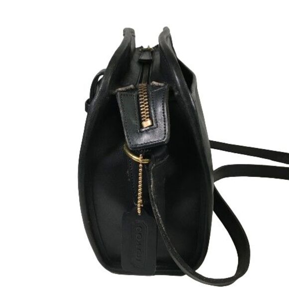 Vintage Coach Brighton Black Leather Crossbody Shoulder Bag Purse 9895 Made USA - Picture 12 of 16